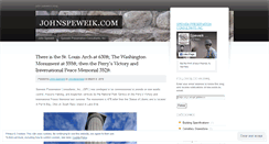 Desktop Screenshot of johnspeweik.com